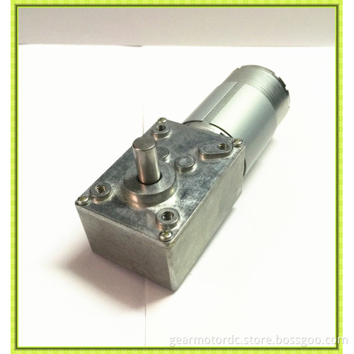 Ling lifespan High torque dc worm 12v 24v right angle gear motor